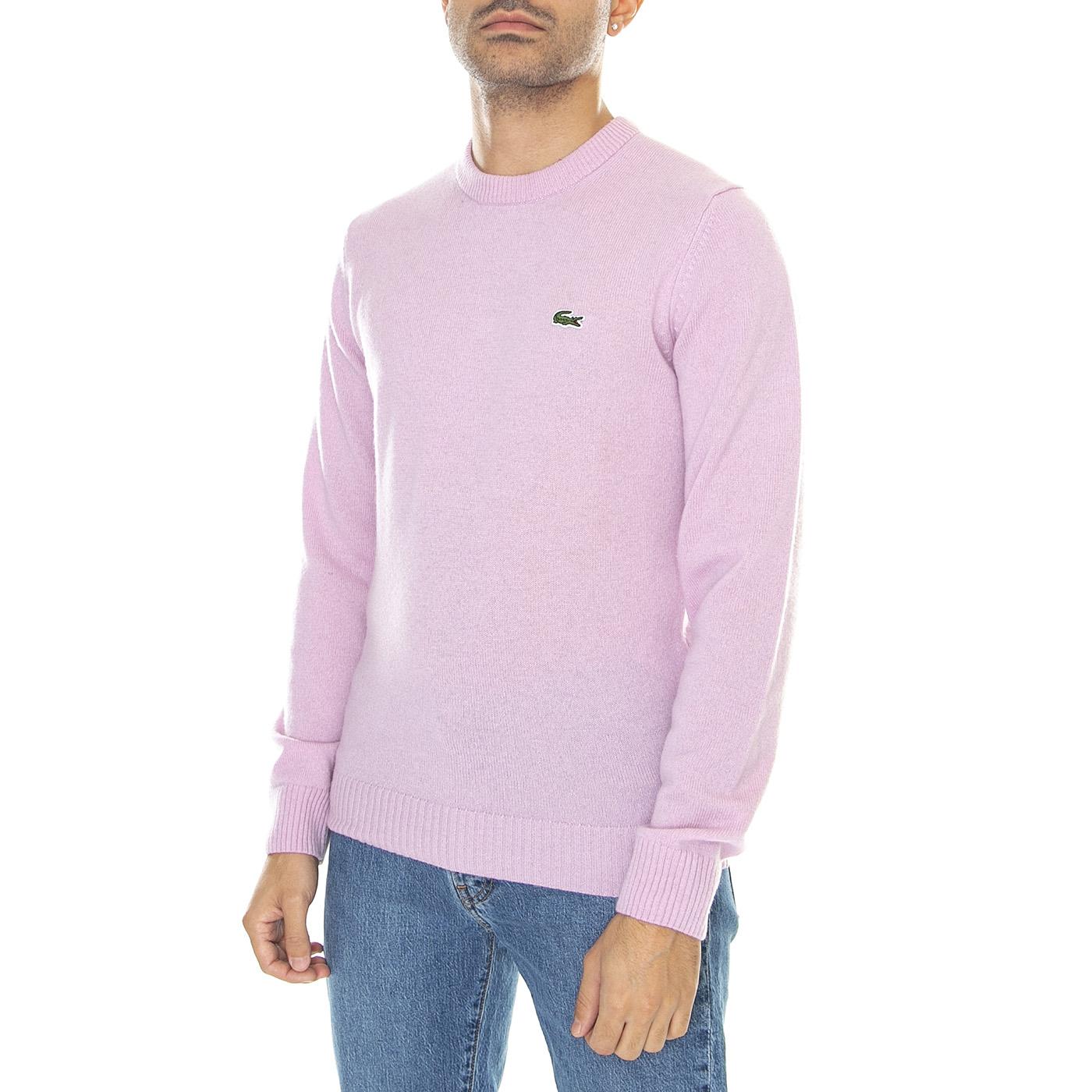 Pullover-Z4H - Maglione Girocollo Uomo Rosa AH1988-Z4H  LACOSTE 