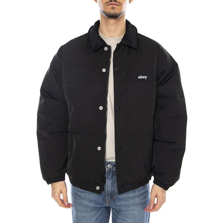 Whispers Jacket -- Giacca Uomo Nera 121800585 BLK OBEY 