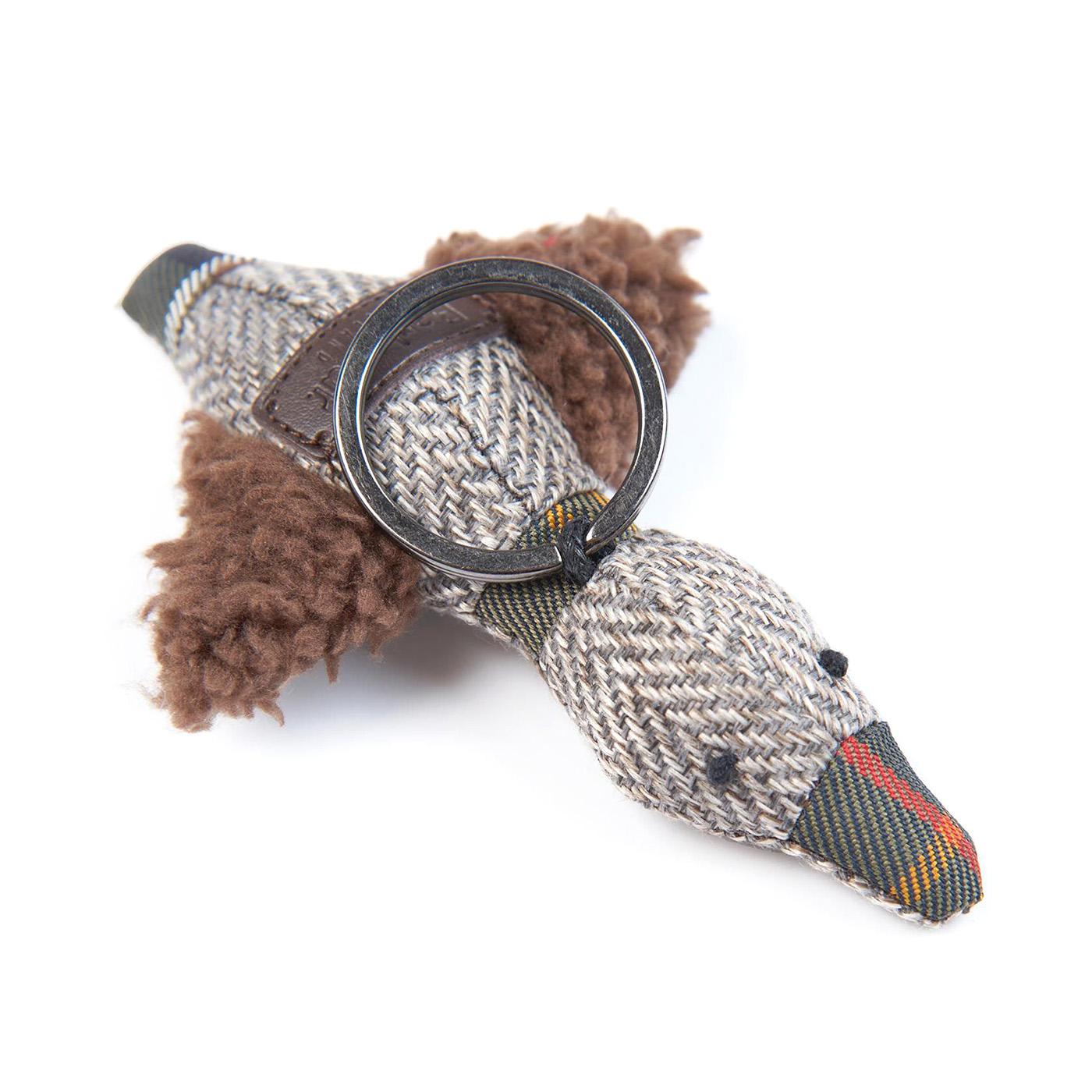 Duck Keyring Bag Tweed Tartan - Portachiavi Anatra Multicolore 222MLAC0288-BR11  BARBOUR 