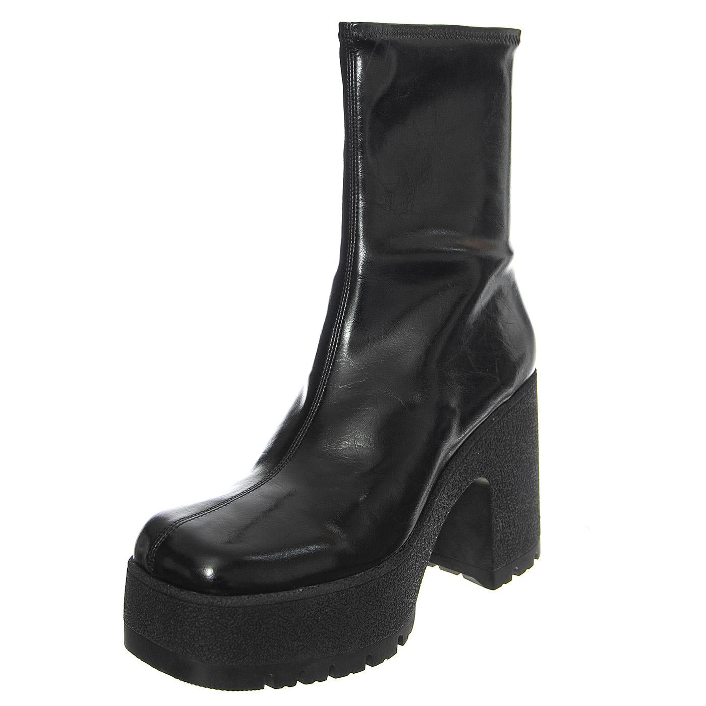 W' Refresh-L Black PU - Stivali Donna Neri JCSJCD-067-4-04-BLA  JEFFREY CAMPBELL 