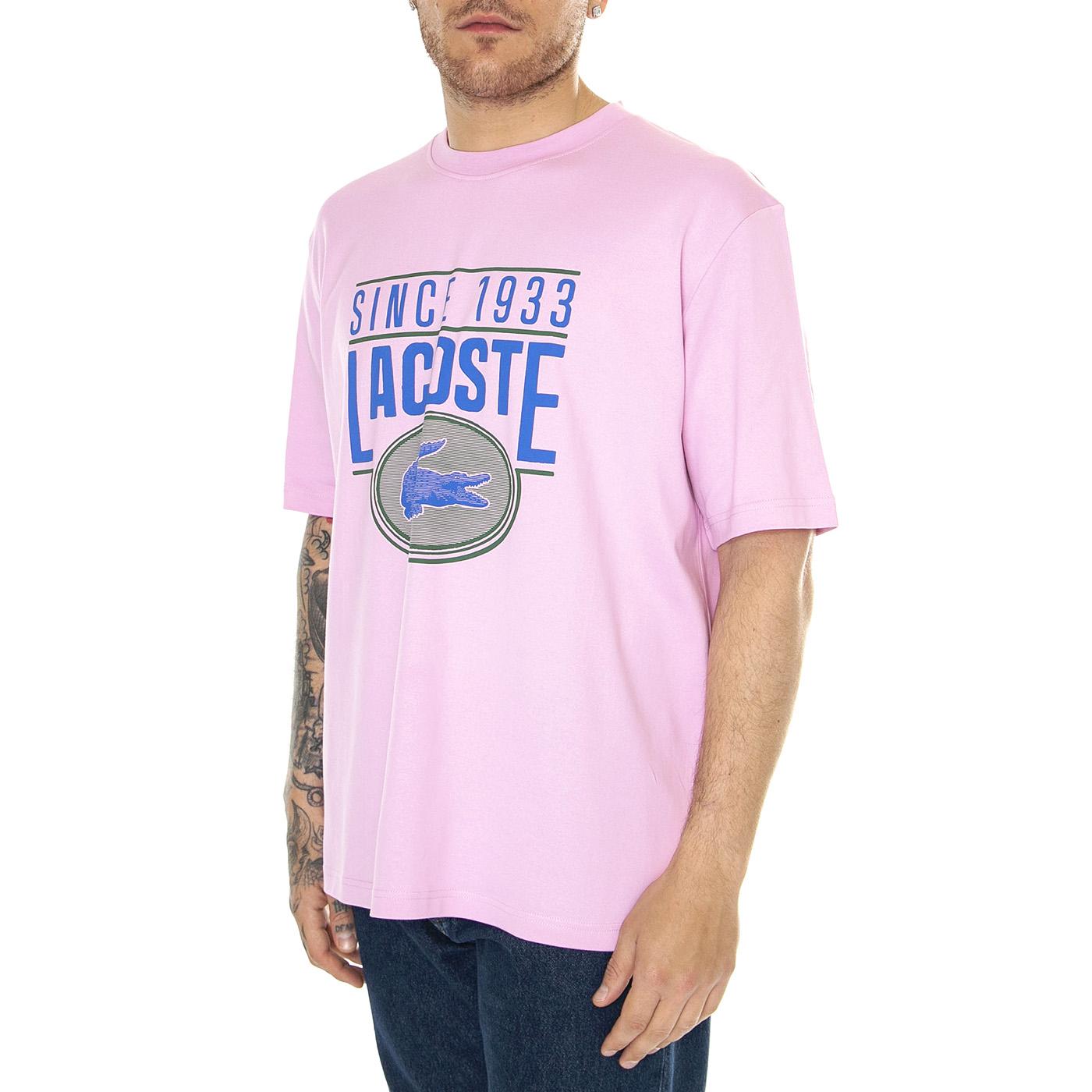 T-Shirt IXV Pink - Maglietta Girocollo Uomo Rosa TH7315-IXV  LACOSTE 