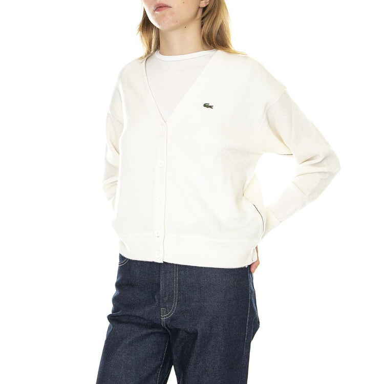 Pullover-70V - Cardigan Donna Bianco AF9545-70V  LACOSTE 