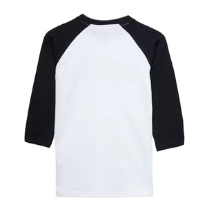 Boys Otw Raglan Tee - White / Black - Maglietta Girocollo Bambino Bianca / Nera VXOBYB2  VANS 