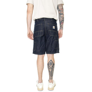 Single Knee Short Blue Rinsed - Bermuda Denim Jeans Uomo Blu I032026-0102  CARHARTT WIP 