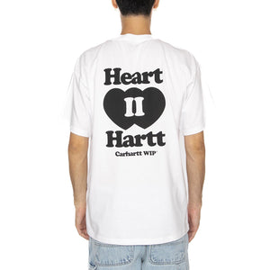 S/S Heart II Hartt T-Shirt White - Maglietta Girocollo Uomo Bianca I035203.02XX  CARHARTT WIP 