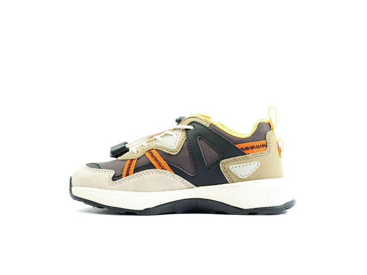 Ax-Eon Looutcity Dusky Green - Scarpe Stringate Profilo Basso Bambino Multicolore PAK58885-377-M  PALLADIUM 