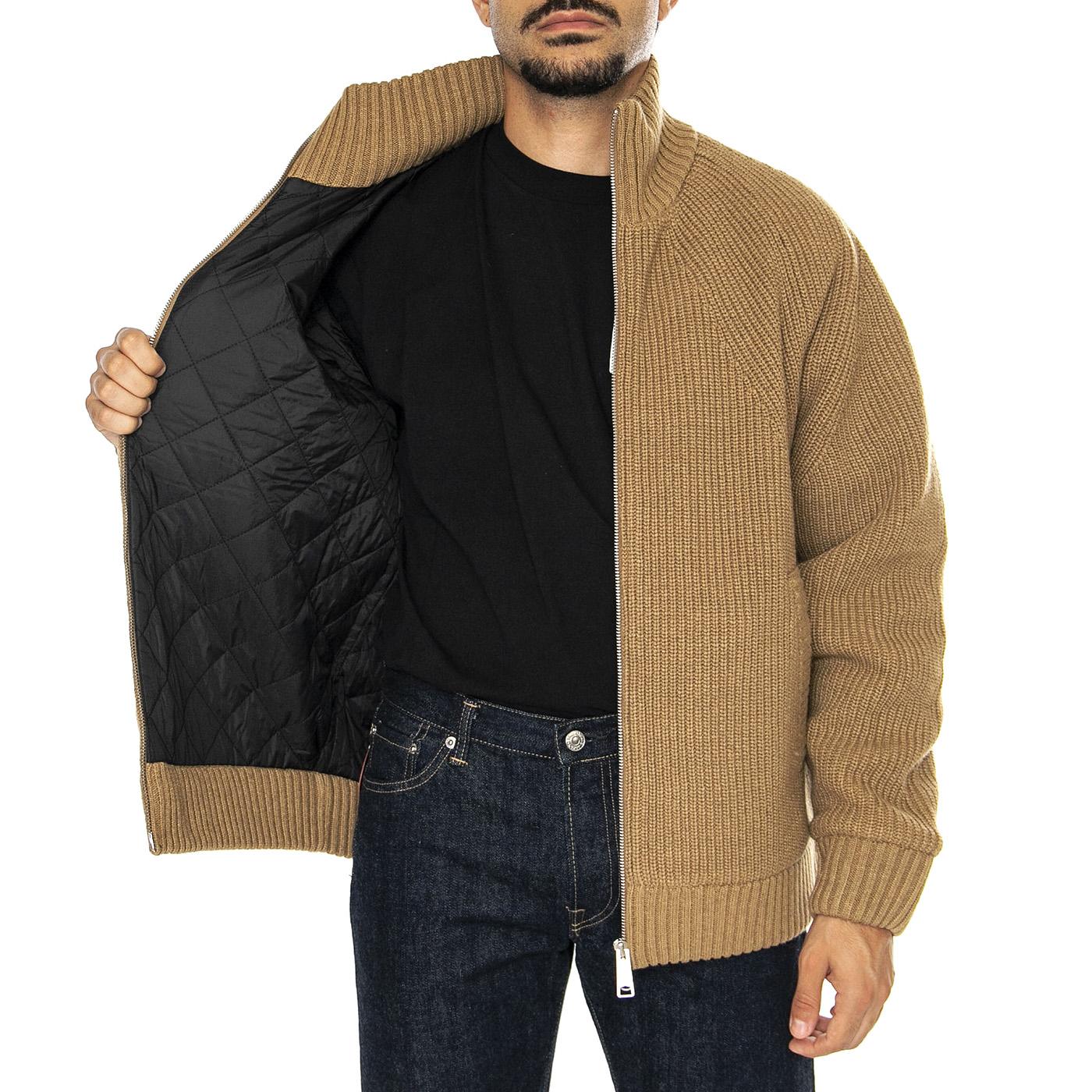 Banley Sweater Jacket Peanut - Cardigan Uomo Marrone I033902.2FSXX  CARHARTT WIP 