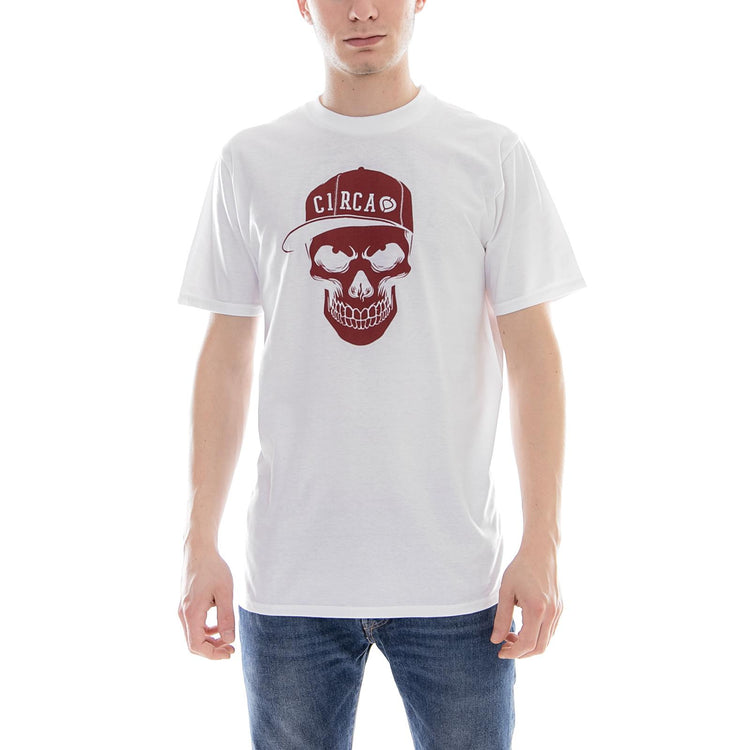 SKULL T-SHIRT WHITE MTS011-WHITE  C1RCA 