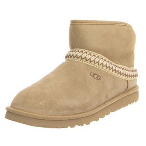 W Classic Mini Crescent Mustard Seed - Stivali Donna Beige UGSCLMCRMDSD1158262W  UGG 