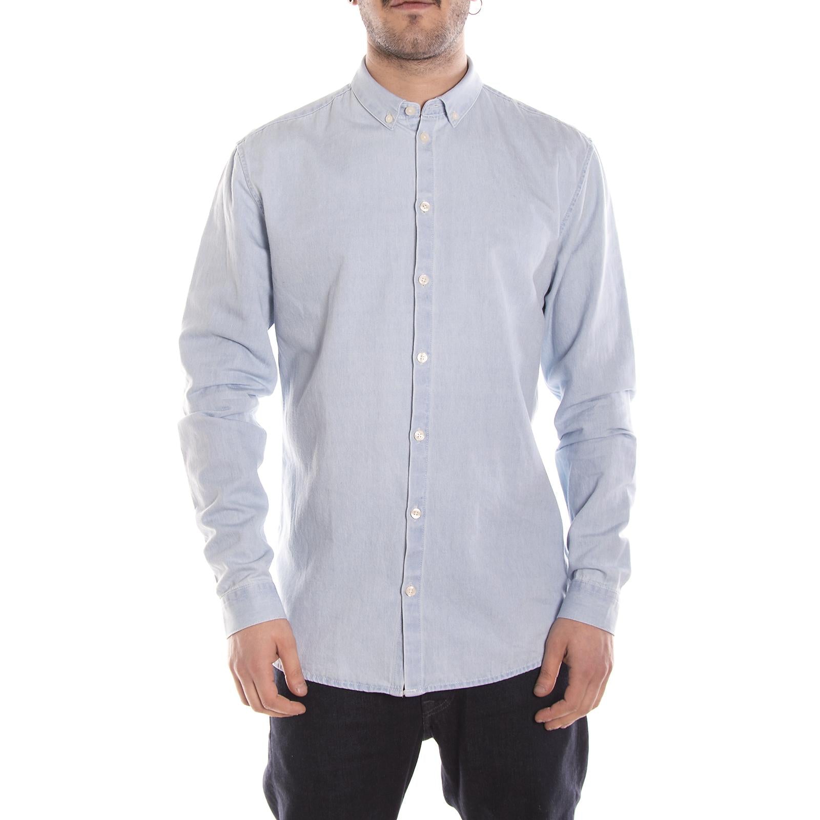 BARDEN L/S SHIRT LIGHT BLUE 121960056-1001  MINIMUM 