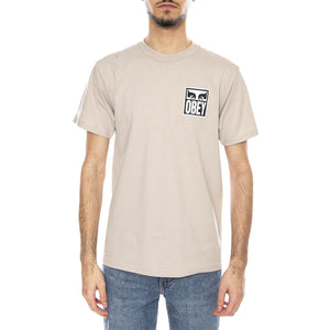 Obey Eyes Icon 2 Tee Silver Grey -- Maglietta Girocollo Uomo Grigia 165262142 SIG OBEY 