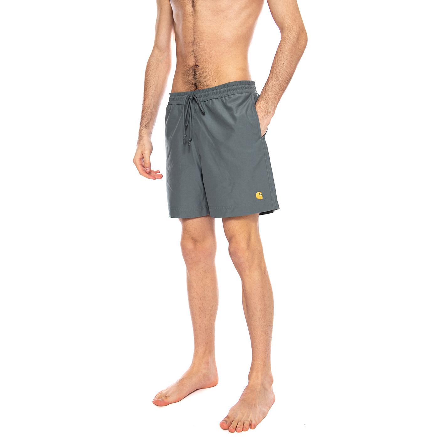 Chase Swim Trunks Velvet Green / Gold - Costume da Bagno Uomo Verde I035062 3H4XX CARHARTT WIP 