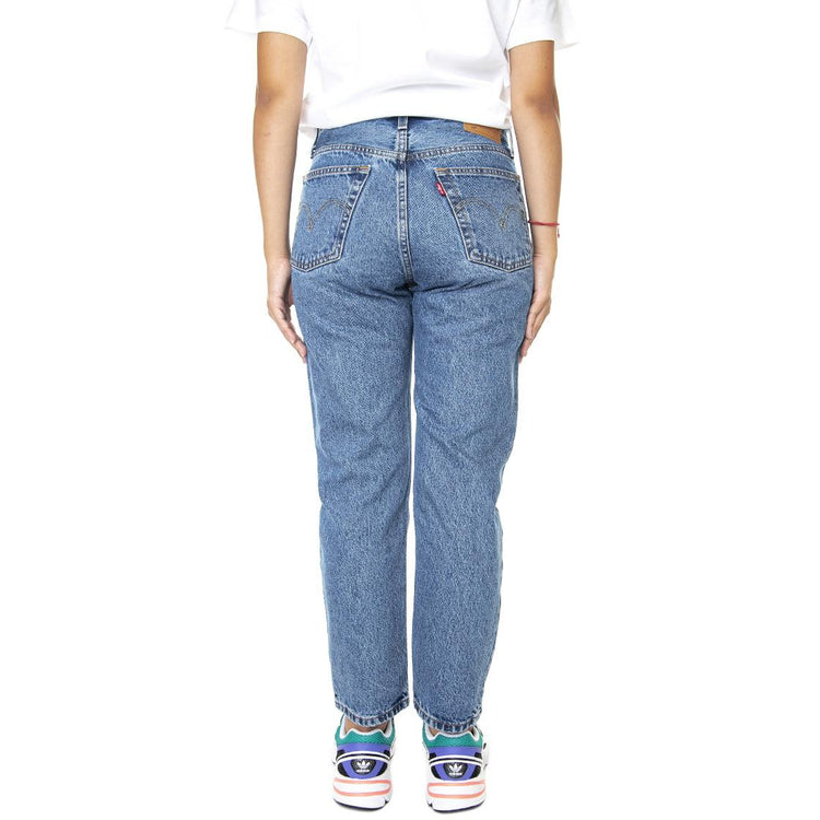 501 Crop Z0625 Medium Indigo Worn In - Pantaloni Denim Jeans Donna Blu 36200-0236 . LEVIS 