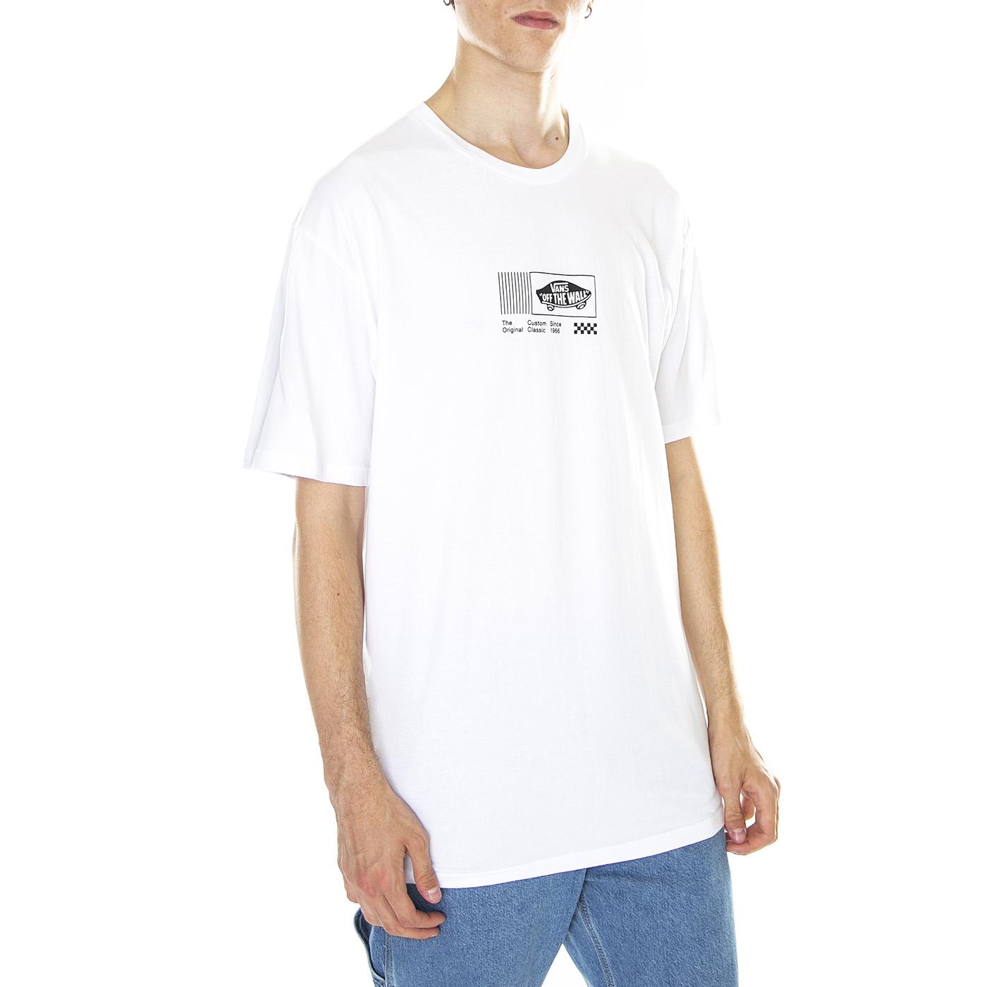 M' Transfixed 3 SS Tee II White - Maglietta Girocollo Uomo Bianca VN0006CUWHT1  VANS 