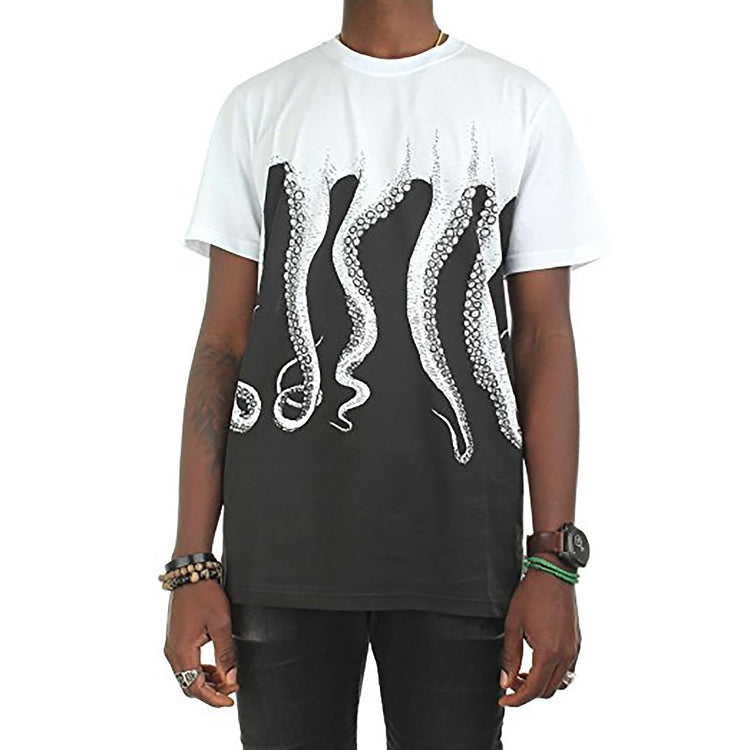 BLACK OCTOPUS TEE ORIGINAL Screen Printed T-Shirt 113343_4  OCTOPUS 