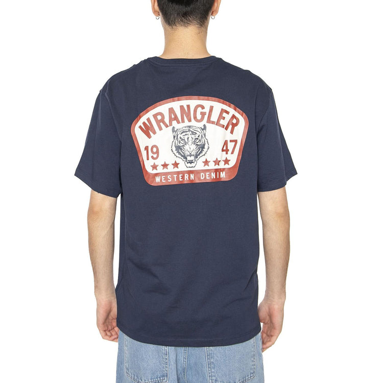 Graphic Tee Navy - Maglietta Girocollo Uomo Blu 112362806  WRANGLER 