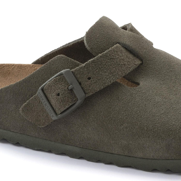 Boston thyme, Suede Leather - Sandali Uomo Verdi 1024714  BIRKENSTOCK 