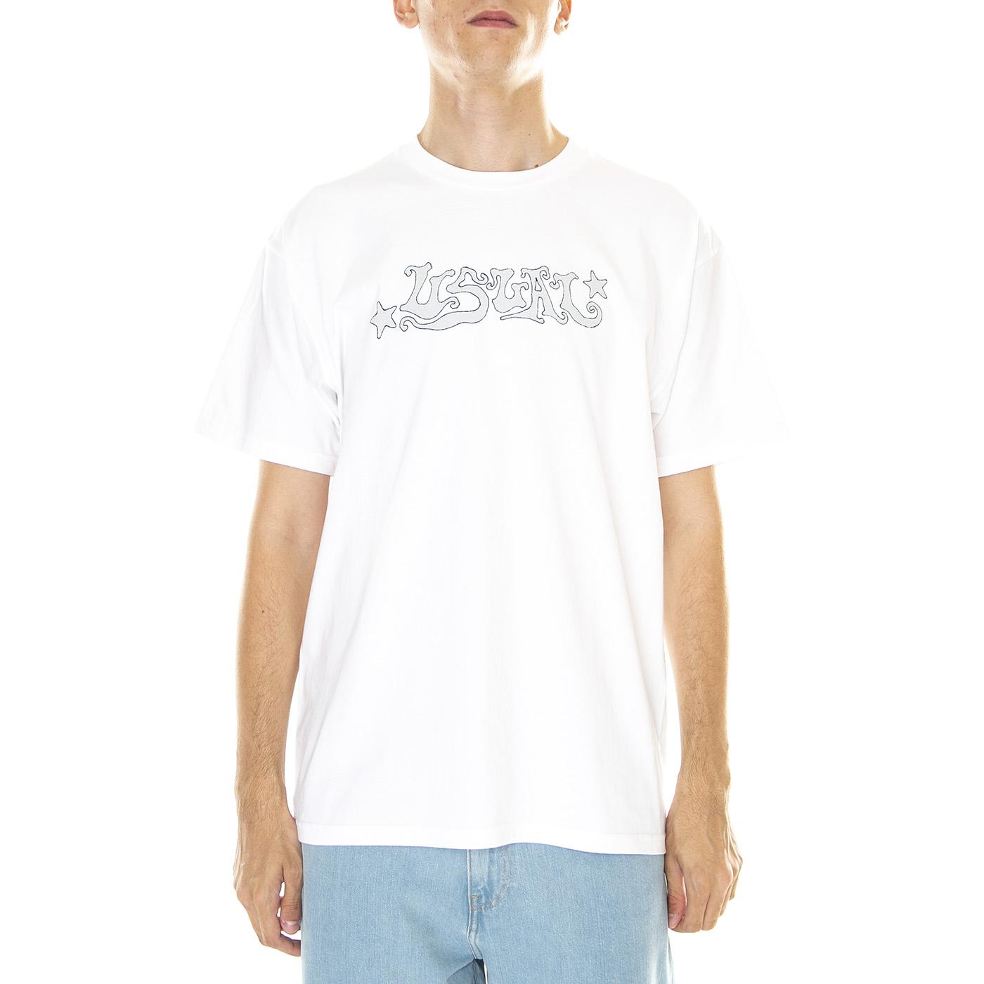 M' Wizard T-Shirt White - Maglietta Girocollo Uomo Bianca S23TWIZA-WHT  USUAL 