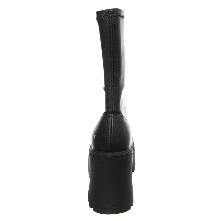 Found Black Stretch Pu - Stivali Donna Neri WSSFOUND-BLK  WINDSOR SMITH 