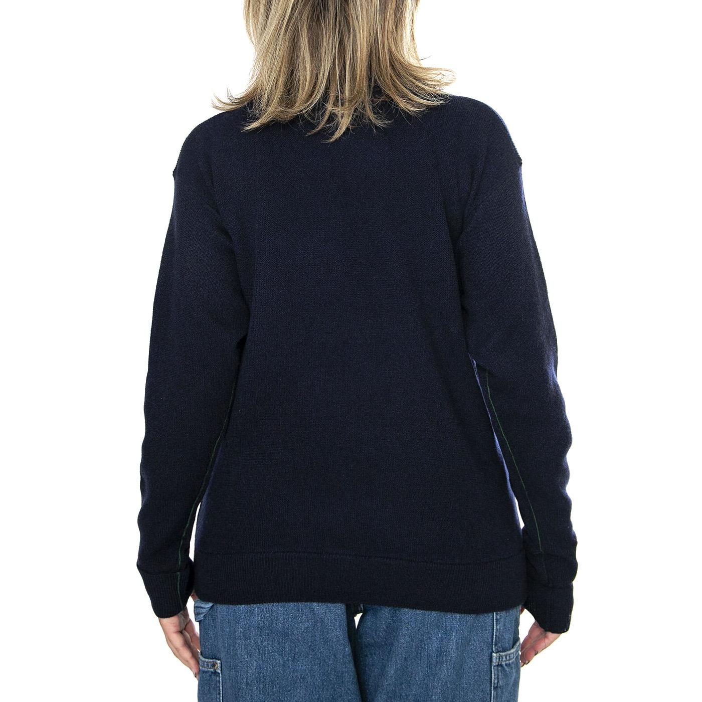 Pullover AF9542-166 Turtleneck Blue - Maglione Collo Alto Donna Blu AF9542-166  LACOSTE 