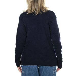 Pullover AF9542-166 Turtleneck Blue - Maglione Collo Alto Donna Blu AF9542-166  LACOSTE 