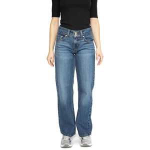 Superflow Loose Dark Indigo Worn In - Pantaloni Denim Jeans Donna Blu A7498-0002  LEVIS 