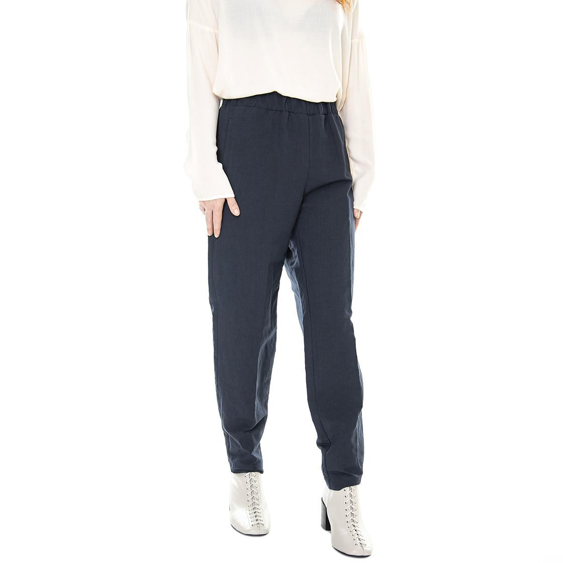 Regular 011SD25011 - Pantaloni Donna Blu Notte 011SD25011 -S2800 . ALESSIA SANTI 