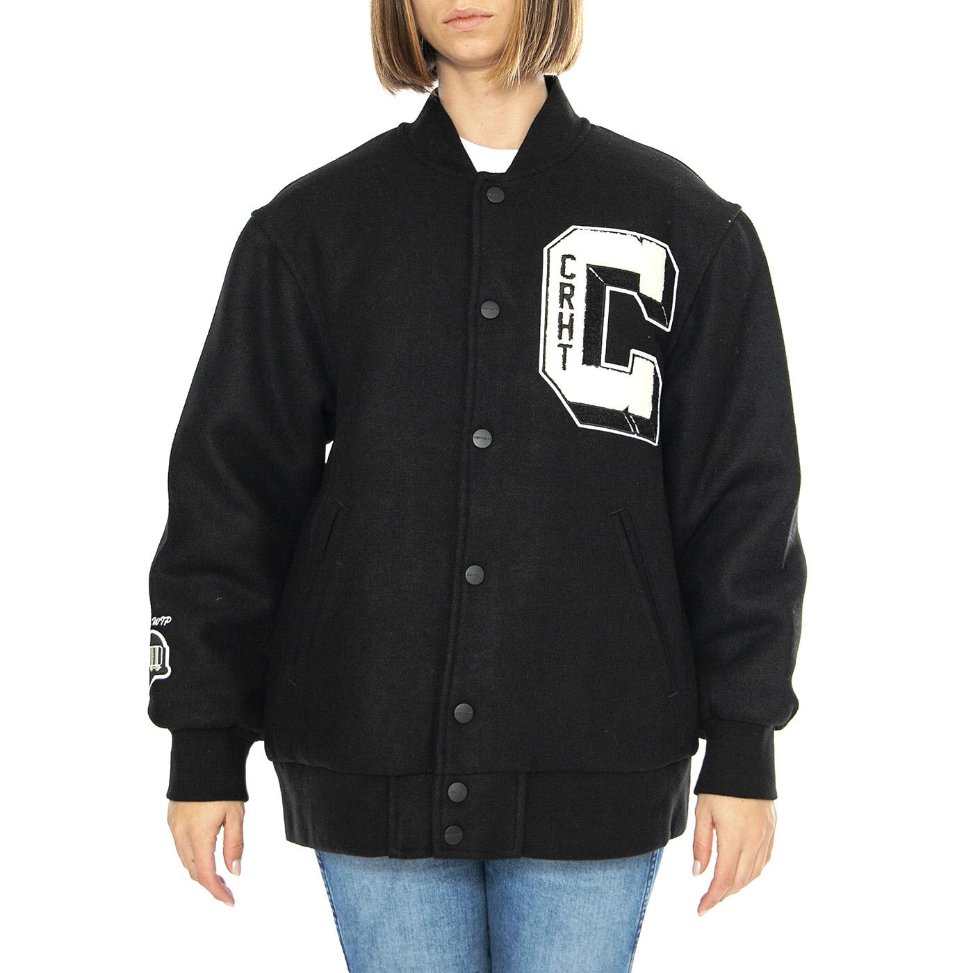 W' Brown Ducks Jacket Black - Giacca Donna Nera I033859.89XX  CARHARTT WIP 