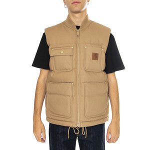 Rayley Vest Peanut - Giacca Smanicata Uomo Marrone I033894.2FSXX  CARHARTT WIP 