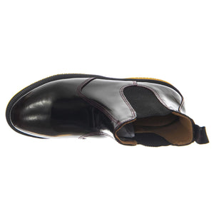 Dr. Martens Flora Cherry Red Polished Smooth - Stivali Unisex Rossi 32218600 CHR DR.MARTENS 