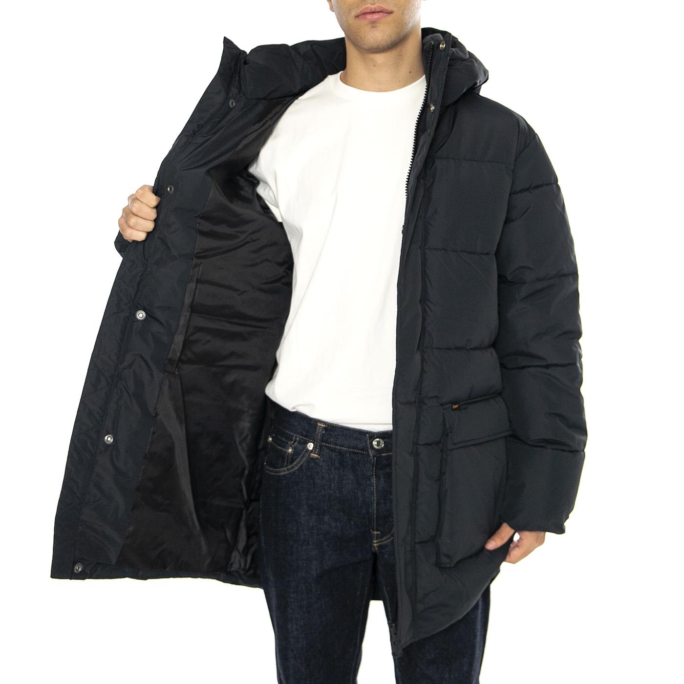 Long Puffer Jacket Black - Giacca Uomo Nera 112355680-BLACK  LEE 