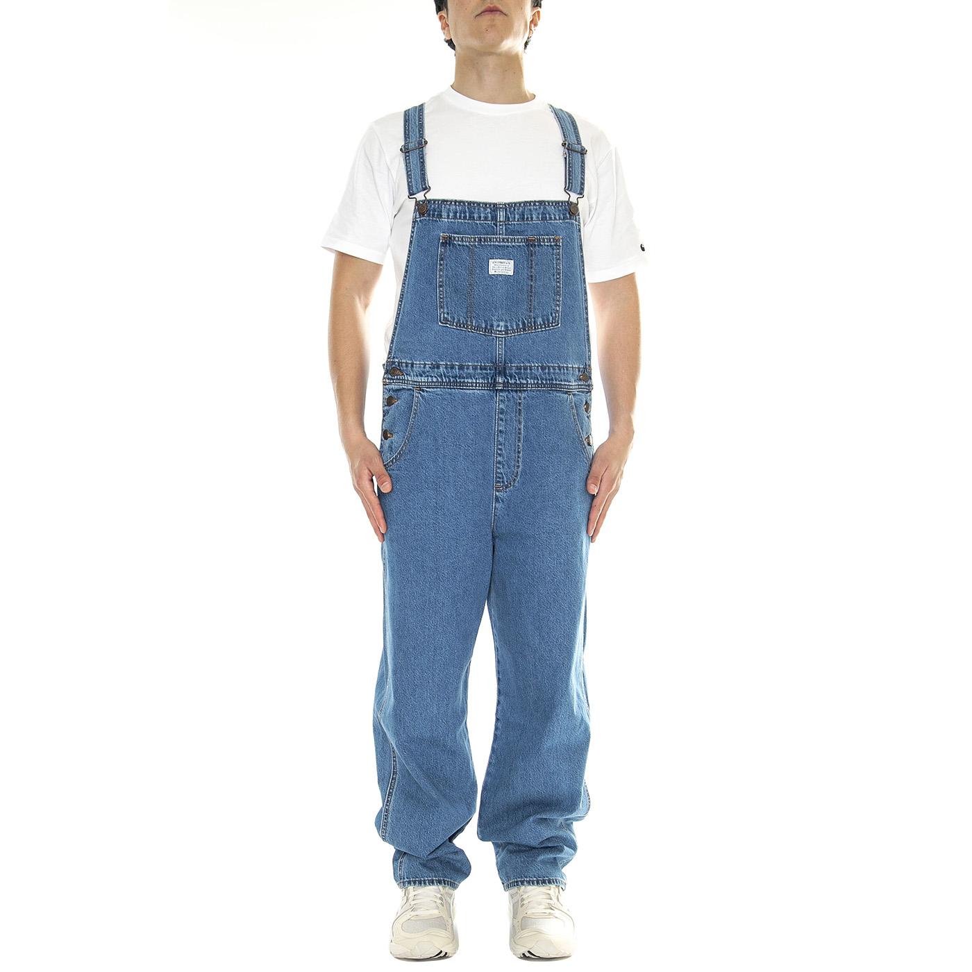 Vintage Overall Foolish Love Dark Indigo Flat Finish - Salopette Denim Jeans Uomo Blu 85315-0022  LEVIS 