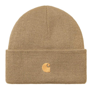 Chase Beanie Peanut / Gold - Cappellino a Cuffia Marrone I026222.2GQXX  CARHARTT WIP 