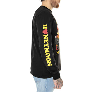 M' Honeymoon Longsleeve T-Shirt Black - Maglietta Girocollo Maniche Lunghe Uomo Nera LSV0061BLK  DOOMSDAY 