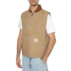 Sansome Vest Tiger's Eye Brown - Giacca Smanicata Uomo Marrone A8580-0001  LEVIS 