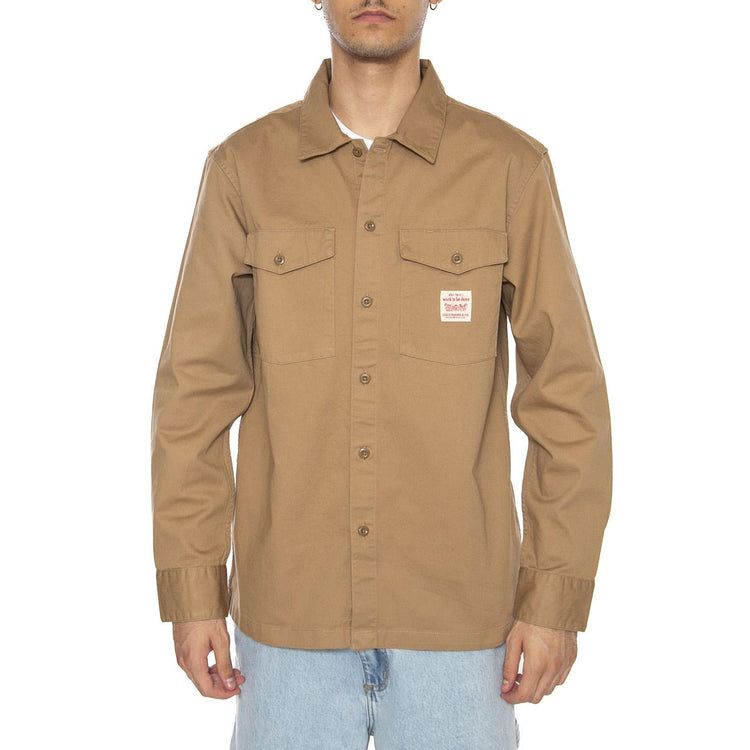 Autunno / Inverno - LS Workwer WW Tiger's Eye Twill Brown - Camicia Uomo Marrone 003O2-0001  LEVIS 