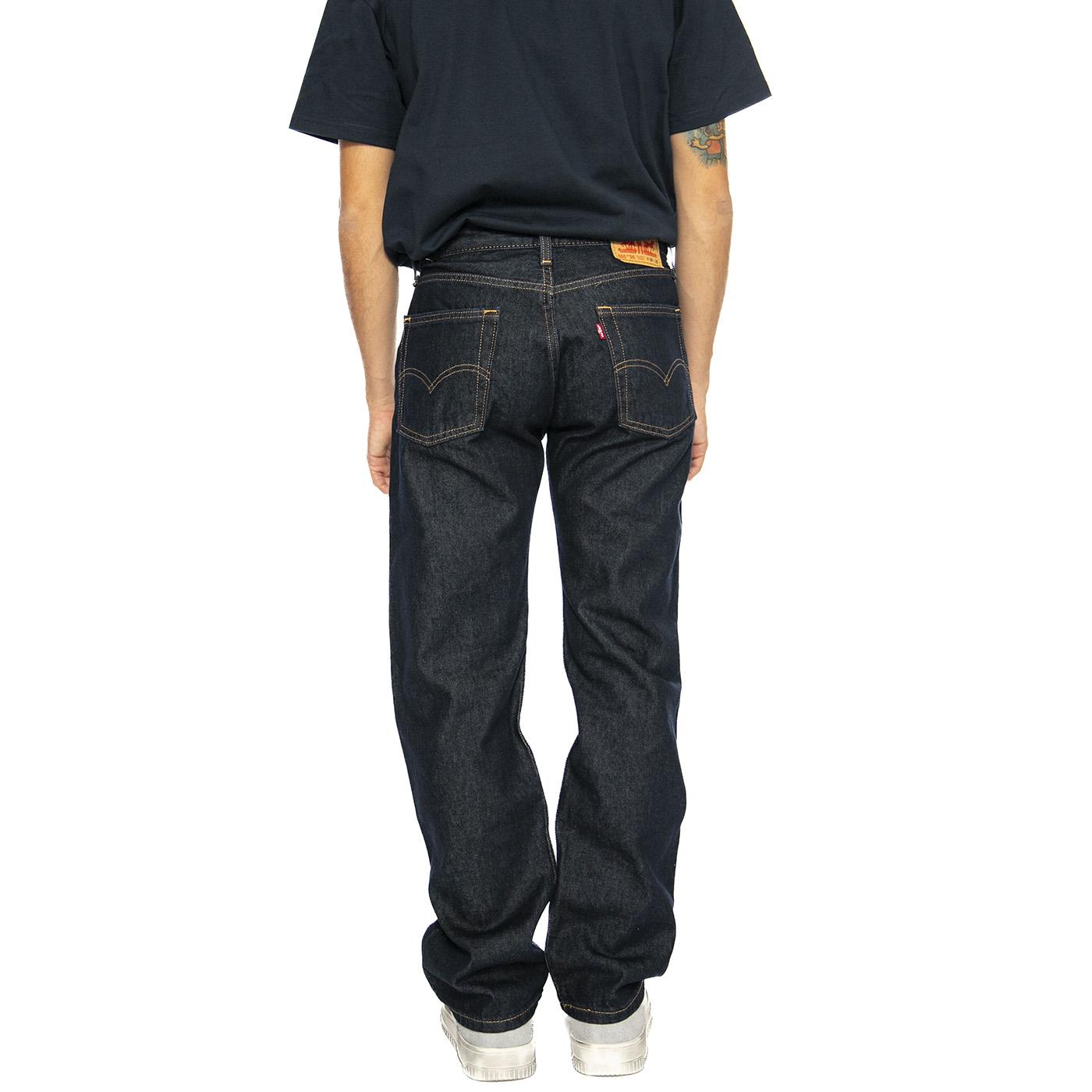 555 Relaxed Straight Good As New Rinse - Pantaloni Denim Jeans Uomo Blu A7223-0004  LEVIS 