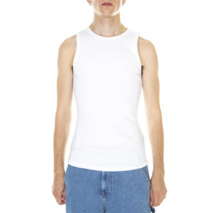 M' X-Fit Rib Tank White - Canotta Uomo Bianca 136561-09  ALPHA INDUSTRIES 