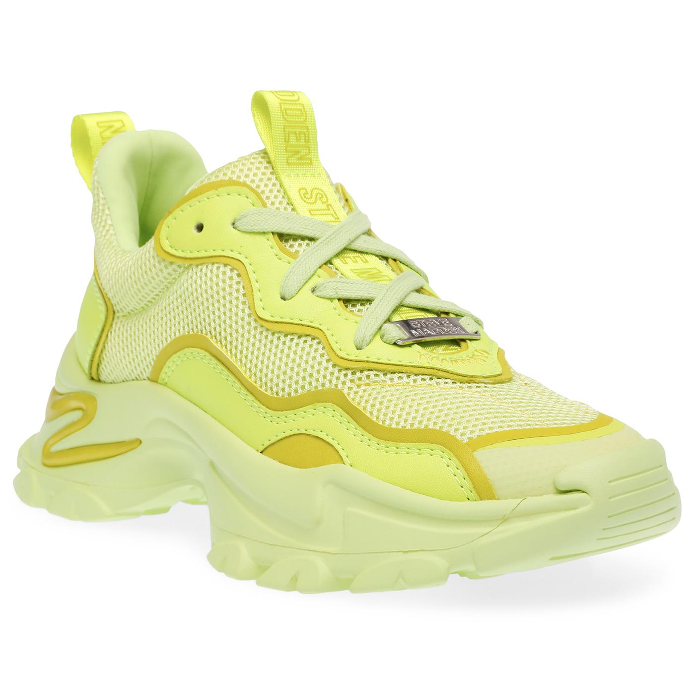 Manerva Neon Lime - Scarpe Stringate Profilo Basso Donna Verdi SMPMANERVA-NEO  STEVE MADDEN 