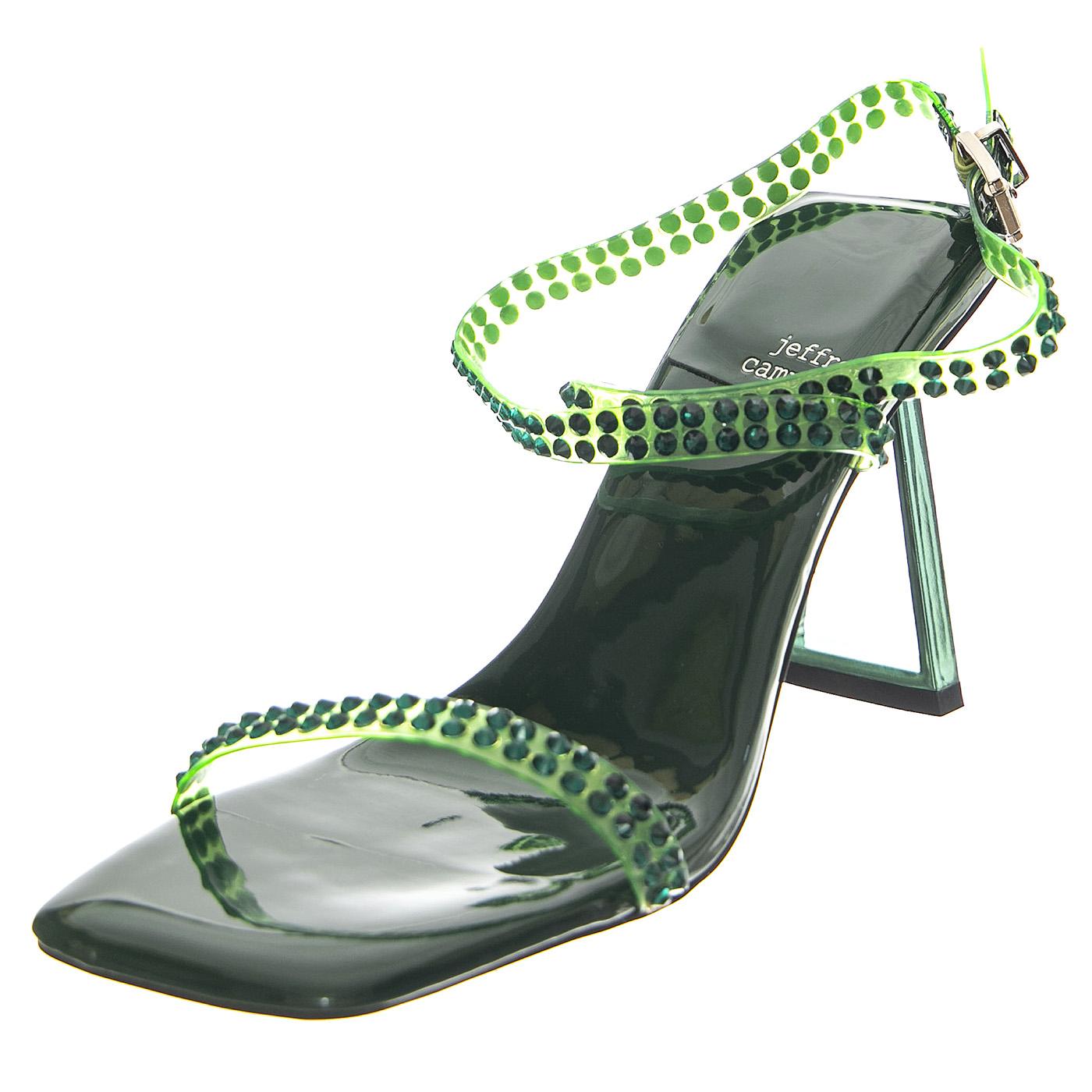 Favored Green Patent - Sandali Donna Verdi JCSR808LA-201-GRN  JEFFREY CAMPBELL 