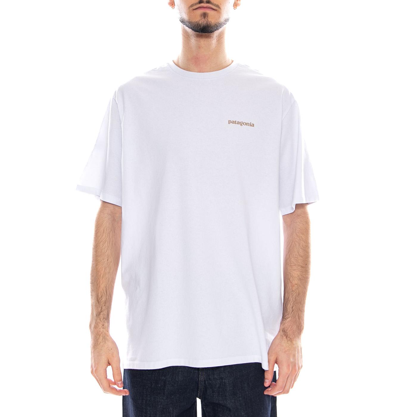 M's Fitz Roy Icon Responsibili-Tee - Maglietta Girocollo Uomo Bianca 37838 WHI PATAGONIA 