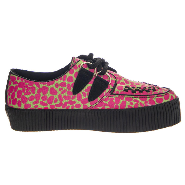 Hoxton Creeper Lime / Pink Leo Print - Scarpe Donna Multicolore VS-010X-LLEO  UNDERGROUND 