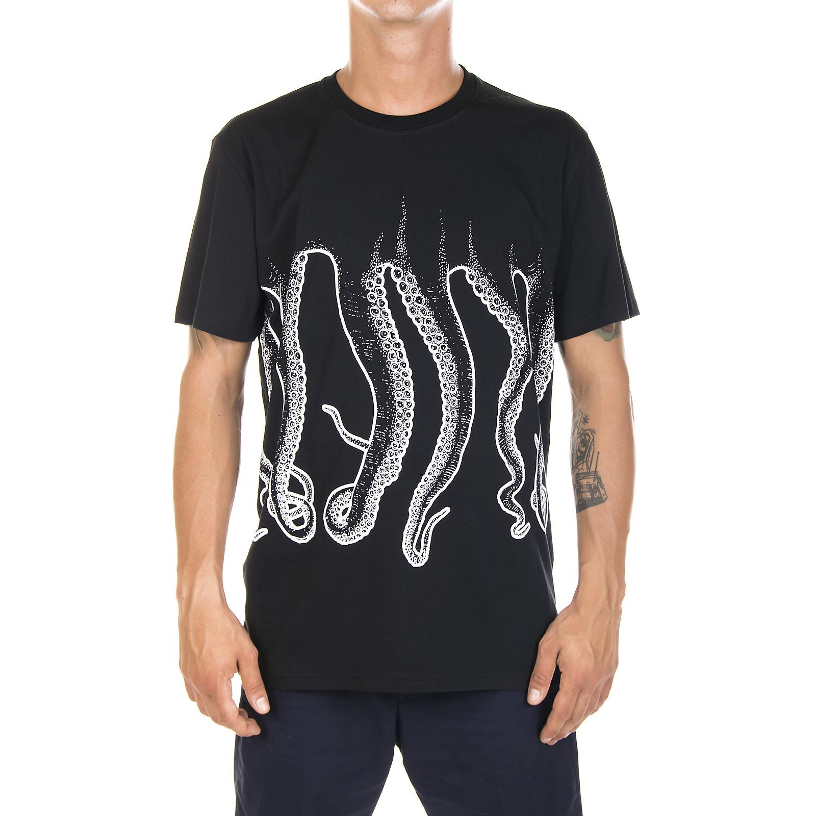 OCTOPUS OUTLINE TEE WHITE BLACK 88442_4  OCTOPUS 