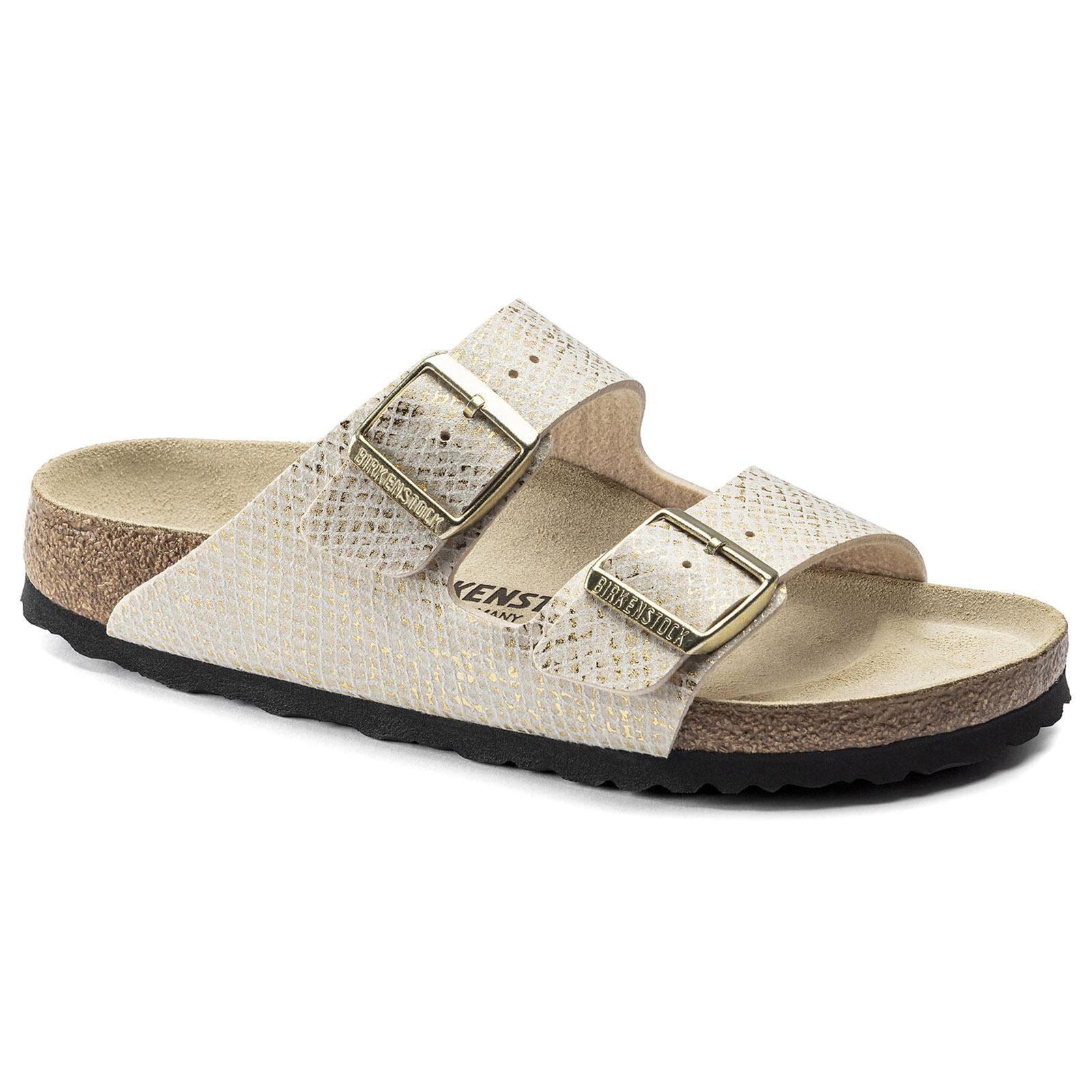Arizona Microfibre Sandals - Shiny Python / Eggshell - Sandali Donna Multicolore - Calzata Stretta 1019374  BIRKENSTOCK 