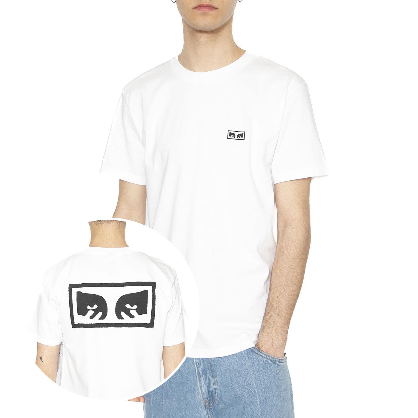 Obey Eyes 3 Tee White - Maglietta Girocollo Uomo Bianca 165261826-WHT  OBEY 