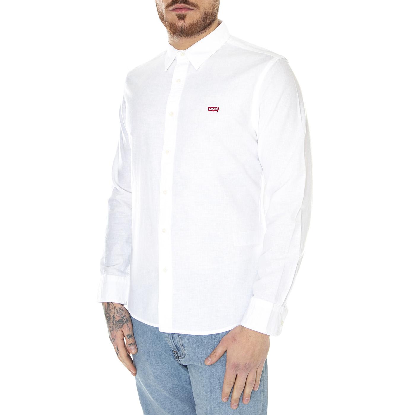LS Battery Hm Shirt Slim White Neutral - Camicia Uomo Bianca 86625-0002  LEVIS 