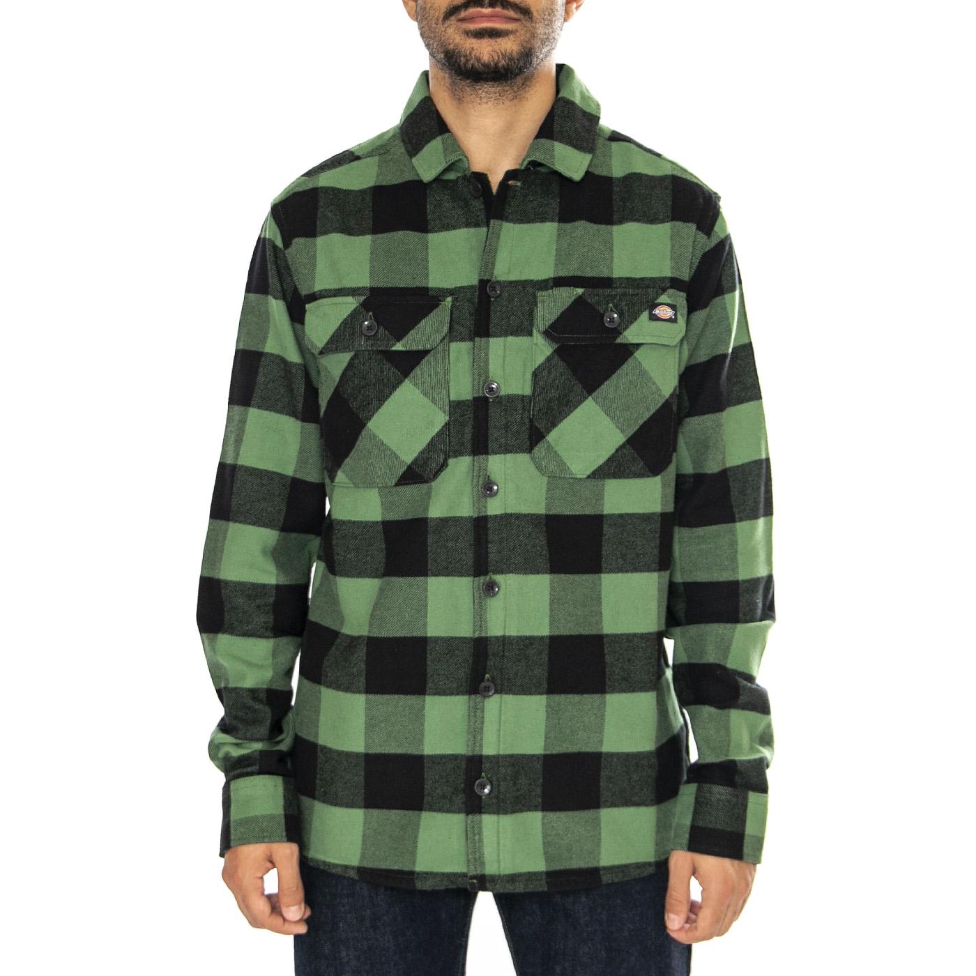 Sacramento Shirt Elm Green - Camicia Uomo Multicolore DK0A4XDZK17  DICKIES 