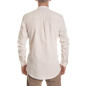 ALEC L/S SHIRT BLACK LINE OISTER GRAY 141190113-018  MINIMUM 