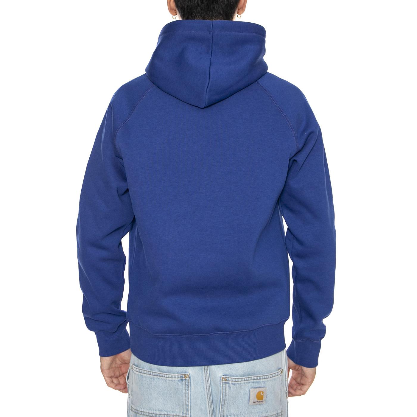 Hooded Chase Sweat Wolfsbane / Gold - Felpa Uomo Blu I033661.30XXX  CARHARTT WIP 