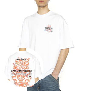 Overlay T-Shirt White - Maglietta Girocollo Uomo Bianca VER-T292-WHT  VERTERE BERLIN 